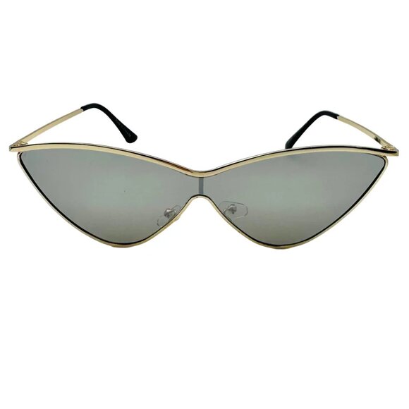 7032 | Silver Mirror Cateye Sunglasses - Picture 1 of 5